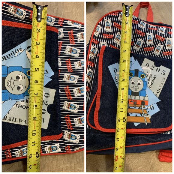 Vintage Thomas the Tank Engine Backpack, Lunchbox, & Clock Collection 3 Item Lot - Picture 5 of 5